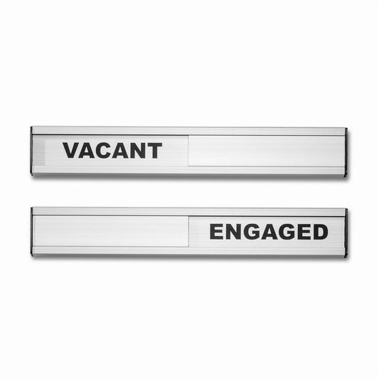 Aluminium Vacant Engaged Door Sliding Entry System Plaque Sign