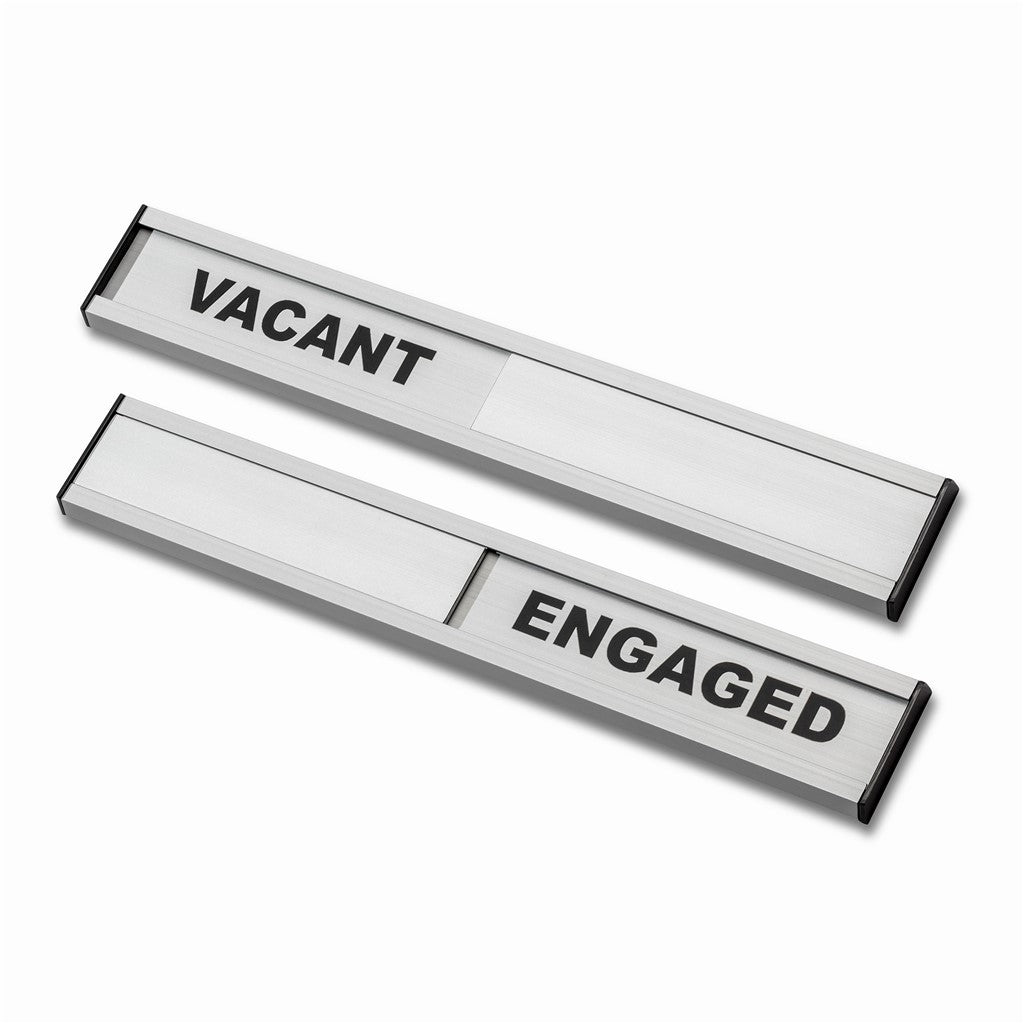 Aluminium Vacant Engaged Door Sliding Entry System Plaque Sign