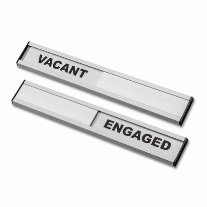Aluminium Vacant Engaged Door Sliding Entry System Plaque Sign