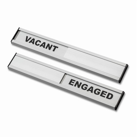 Aluminium Vacant Engaged Door Sliding Entry System Plaque Sign