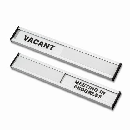 Aluminium Vacant Meeting In Progress Door Sliding Entry System Plaque Sign